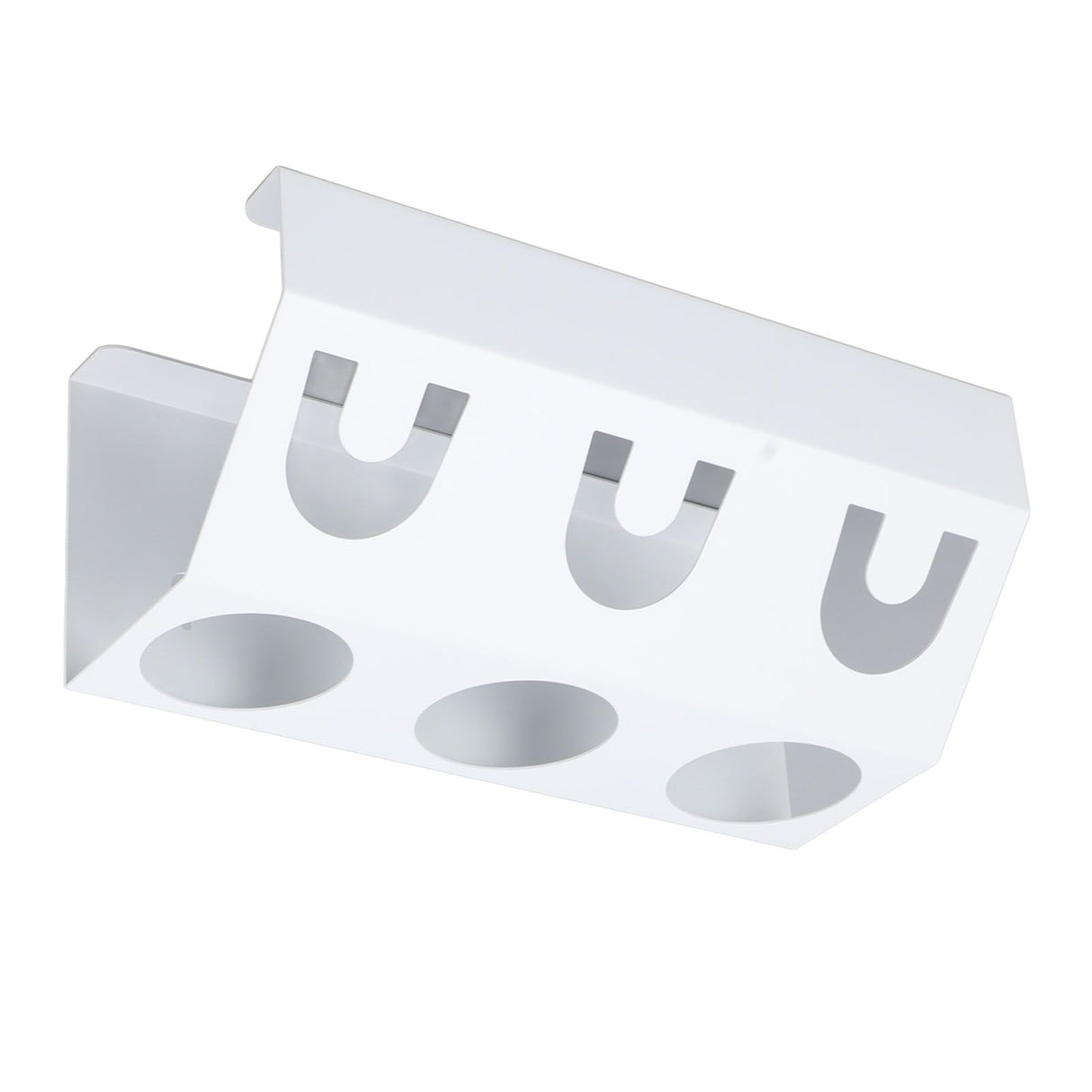 Soda Bottle Holder 3 Holes Soda Bottle Draining Stand Soda Accessories With Silicone Pad White