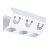Soda Bottle Holder 3 Holes Soda Bottle Draining Stand Soda Accessories With Silicone Pad White