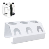 Soda Bottle Holder 3 Holes Soda Bottle Draining Stand Soda Accessories With Silicone Pad White - Extra Image