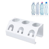 Soda Bottle Holder 3 Holes Soda Bottle Draining Stand Soda Accessories With Silicone Pad White