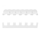 Food Pouch Hanger ABS 6 Holes Food Pouch Hanger Organizer for Round Helicopter Lid Type Yogurt Bottle - Front View