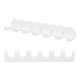 Food Pouch Hanger ABS 6 Holes Food Pouch Hanger Organizer for Round Helicopter Lid Type Yogurt Bottle - Top-Down View