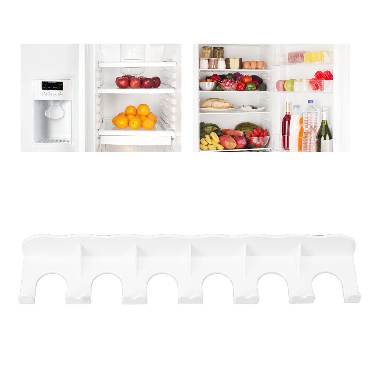 Food Pouch Hanger ABS 6 Holes Food Pouch Hanger Organizer for Round Helicopter Lid Type Yogurt Bottle