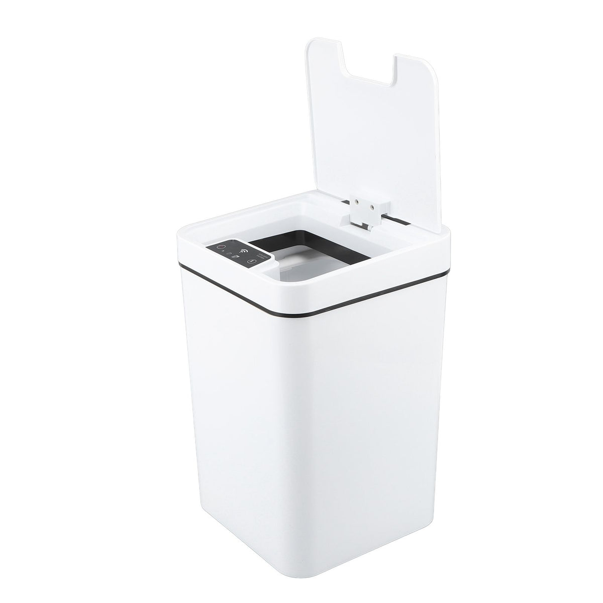 Smart Trash Can 18L PP Plastic Motion Sensor Battery Type Automatic Touchless Garbage Bin for Bathroom Hotel Office