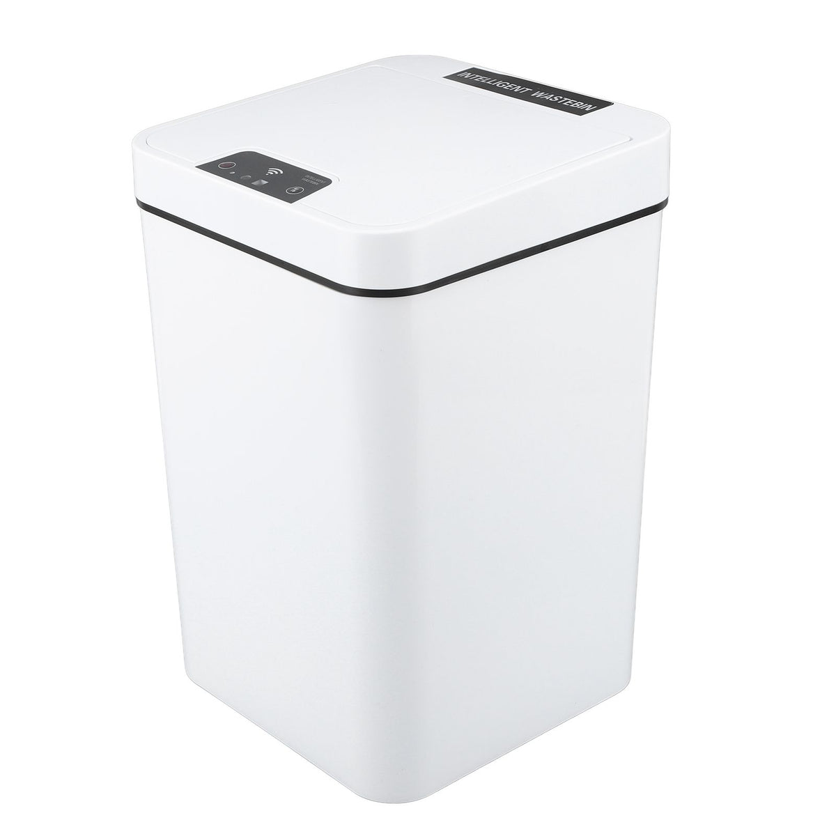 Smart Trash Can 18L PP Plastic Motion Sensor Battery Type Automatic Touchless Garbage Bin for Bathroom Hotel Office