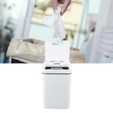 Smart Trash Can 18L PP Plastic Motion Sensor Battery Type Automatic Touchless Garbage Bin for Bathroom Hotel Office