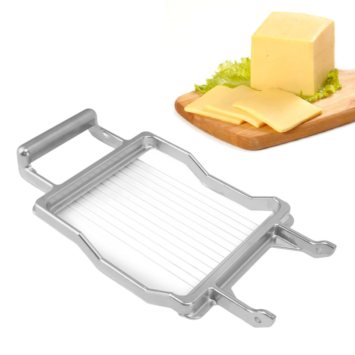 Bread Cheese Blade Handheld Cheese Blade with Stainless Steel Wires for Slicing Pork Luncheon Meat Bananas Fruits Cucumbers