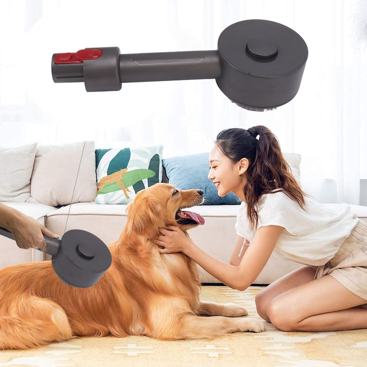 Vacuum Dog Pet Hair Brush Attachment Pet Grooming Tools Hair Removal for Dogs Cats for V6 V7 V8 V10 V11 V15