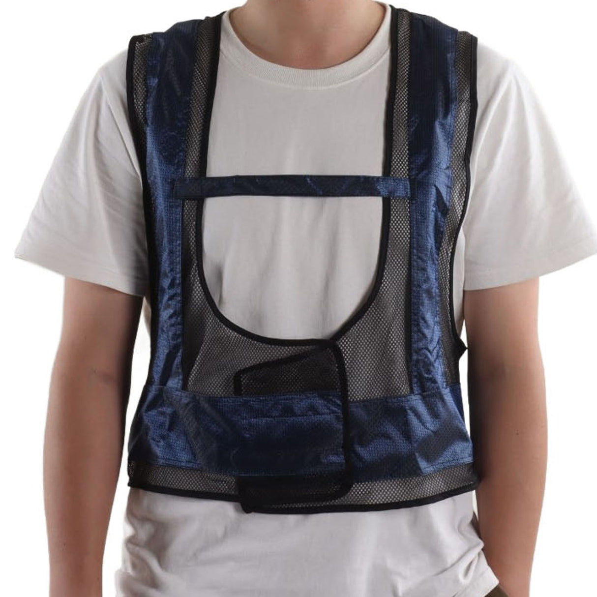 Air Conditioner Waistcoat Reduce Temperature Compressed Air Cooling Welding Vest with Belt Free Size