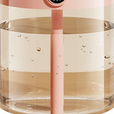 2L Double Nozzle Air Humidifier USB Double Jet Humidifier with LCD Humidity Display Large Capacity Aroma Oil Diffuser for Home Bedroom Pink