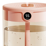 2L Double Nozzle Air Humidifier USB Double Jet Humidifier with LCD Humidity Display Large Capacity Aroma Oil Diffuser for Home Bedroom Pink - Extra Image