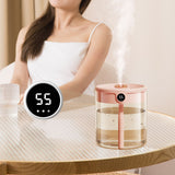 2L Double Nozzle Air Humidifier USB Double Jet Humidifier with LCD Humidity Display Large Capacity Aroma Oil Diffuser for Home Bedroom Pink - Extra Image