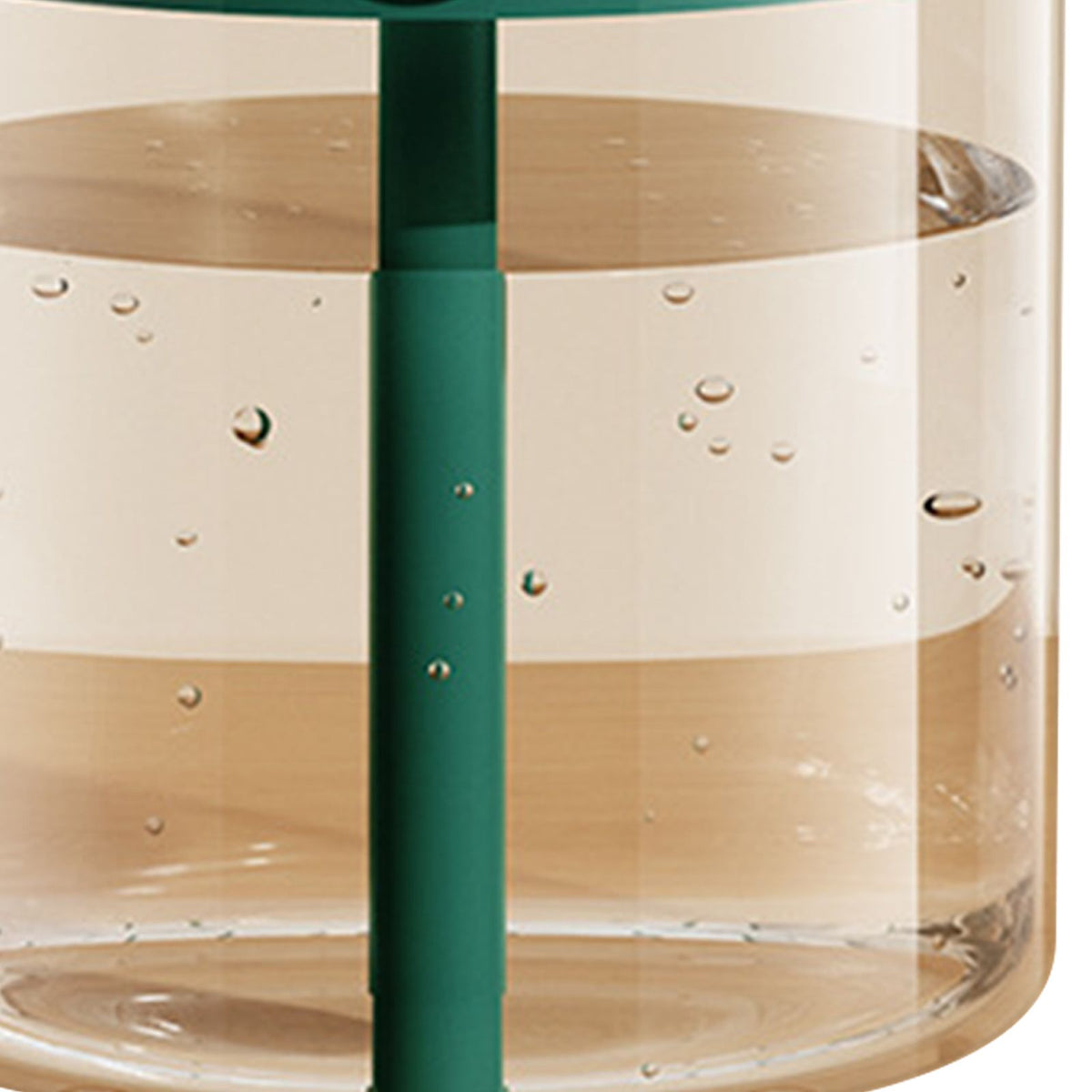 2L Double Nozzle Air Humidifier USB Double Jet Humidifier with LCD Humidity Display Large Capacity Aroma Oil Diffuser for Home Bedroom Green