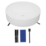 Robot Vacuum Cleaner Smart Efficient Low Noise USB Rechargeable Robot Vacuum Mop Combo for Pet Hair Carpet Hard Floor - Front View