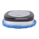 Automatic Floor Mopping Robot Mopping Robot with Water Tank Vacuum and Mop Cleaning Robot Silver - Side View