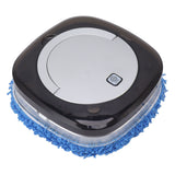 Automatic Floor Mopping Robot Mopping Robot with Water Tank Vacuum and Mop Cleaning Robot Silver - Rear View