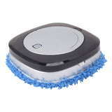 Automatic Floor Mopping Robot Mopping Robot with Water Tank Vacuum and Mop Cleaning Robot Silver - Close-Up Angle