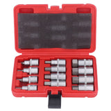 12PCS Drive Socket Set Steel High Hardness Wear Resistant 1/2in Drive Master Impact Socket Set for Auto Repair