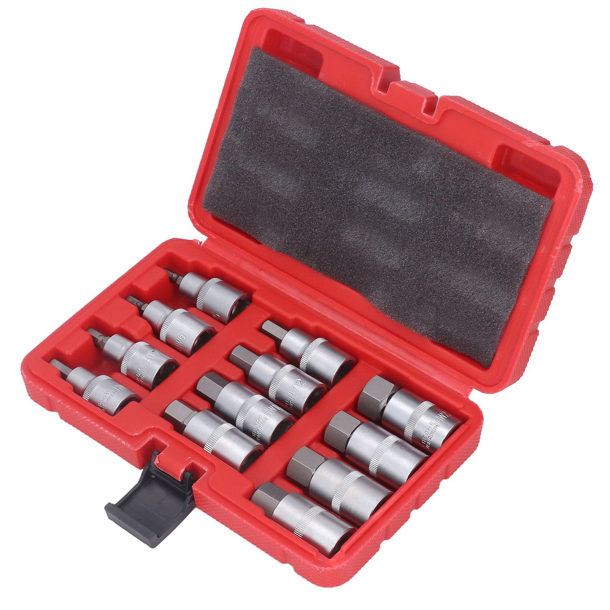12PCS Drive Socket Set Steel High Hardness Wear Resistant 1/2in Drive Master Impact Socket Set for Auto Repair