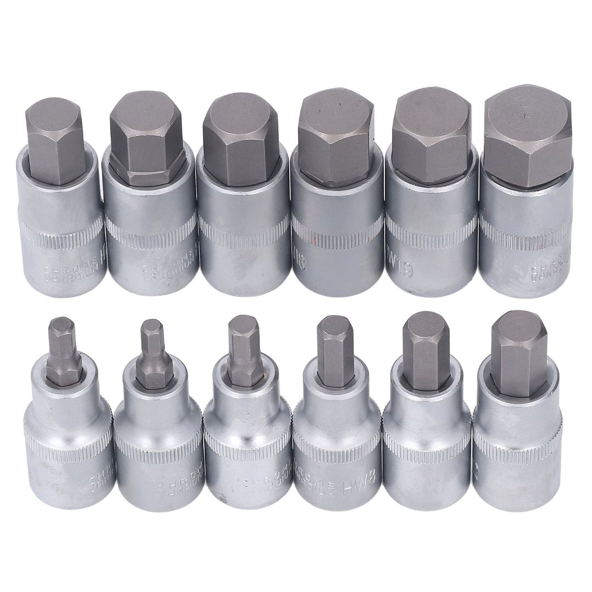 12PCS Drive Socket Set Steel High Hardness Wear Resistant 1/2in Drive Master Impact Socket Set for Auto Repair