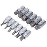 12PCS Drive Socket Set Steel High Hardness Wear Resistant 1/2in Drive Master Impact Socket Set for Auto Repair