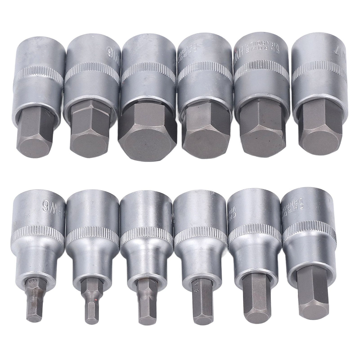 12PCS Drive Socket Set Steel High Hardness Wear Resistant 1/2in Drive Master Impact Socket Set for Auto Repair