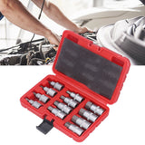 12PCS Drive Socket Set Steel High Hardness Wear Resistant 1/2in Drive Master Impact Socket Set for Auto Repair - Extra Image