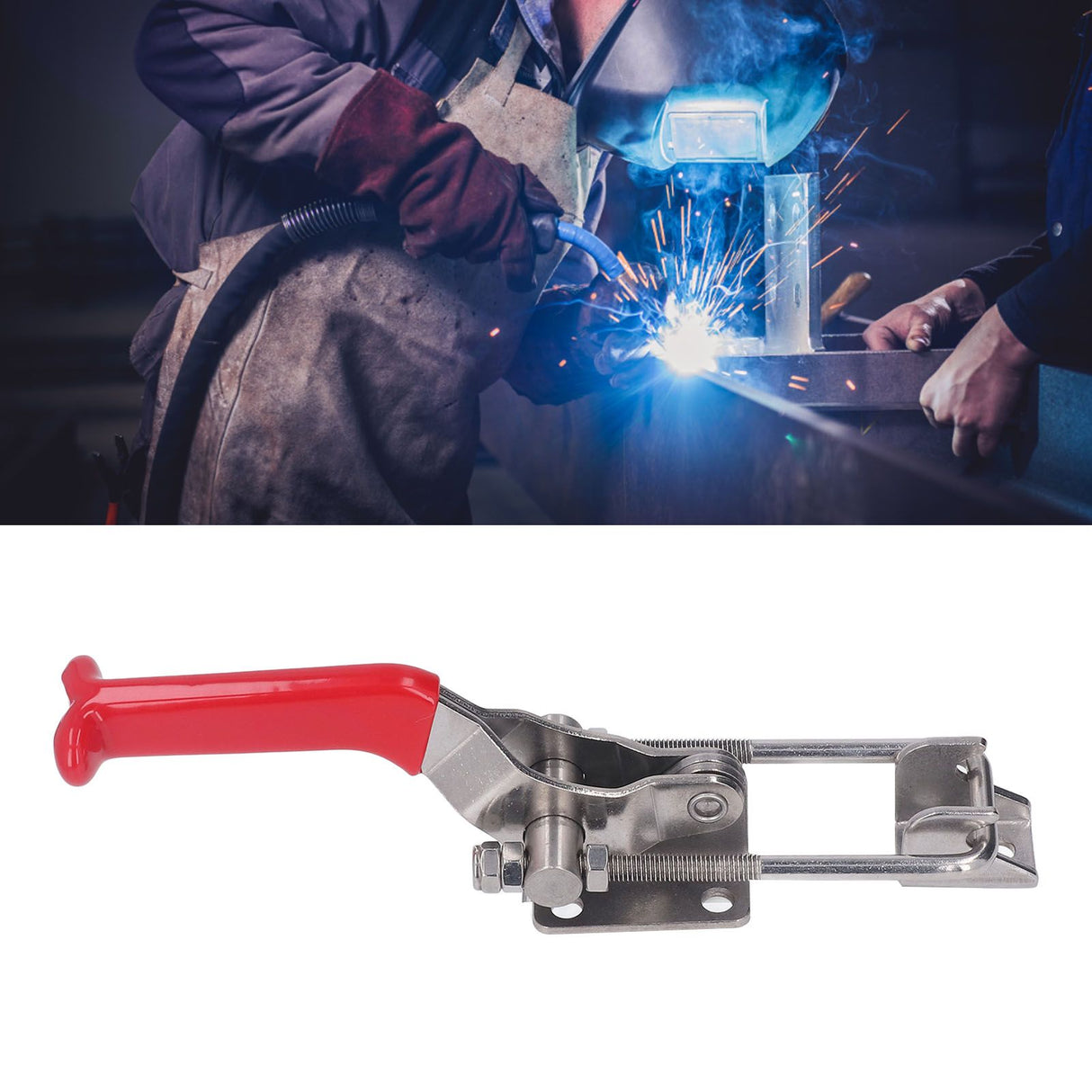 Toggle Clamp Stainless Steel Openness Adjustable Firm Fixing Buckle Latch 900kg Force