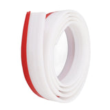 Under Door Draft Stopper TPE Thickening Self Adhesive Windproof Dustproof Noise Insulation Under Door Sweep Seal 6.6ft White