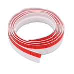 Under Door Draft Stopper TPE Thickening Self Adhesive Windproof Dustproof Noise Insulation Under Door Sweep Seal 6.6ft White