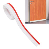 Under Door Draft Stopper TPE Thickening Self Adhesive Windproof Dustproof Noise Insulation Under Door Sweep Seal 6.6ft White - Extra Image