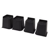 4Pcs Furniture Riser 6in Heavy Duty Slip Proof ABS Bed Rise Lift Block for Chair Sofa - Front View