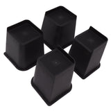 4Pcs Furniture Riser 6in Heavy Duty Slip Proof ABS Bed Rise Lift Block for Chair Sofa - Top-Down View
