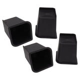 4Pcs Furniture Riser 6in Heavy Duty Slip Proof ABS Bed Rise Lift Block for Chair Sofa - Close-Up Angle