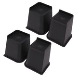 4Pcs Furniture Riser 6in Heavy Duty Slip Proof ABS Bed Rise Lift Block for Chair Sofa