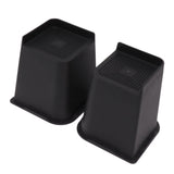 4Pcs Furniture Riser 6in Heavy Duty Slip Proof ABS Bed Rise Lift Block for Chair Sofa