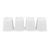 4 Pcs Furniture Risers 6 Inch Raise Trapezoid L Shape Top Anti Slip Bed Sofa Risers Furniture Leg Extender