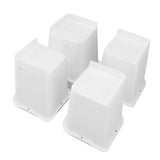 4 Pcs Furniture Risers 6 Inch Raise Trapezoid L Shape Top Anti Slip Bed Sofa Risers Furniture Leg Extender