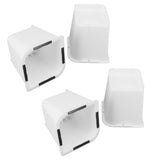 4 Pcs Furniture Risers 6 Inch Raise Trapezoid L Shape Top Anti Slip Bed Sofa Risers Furniture Leg Extender - Close-Up Angle
