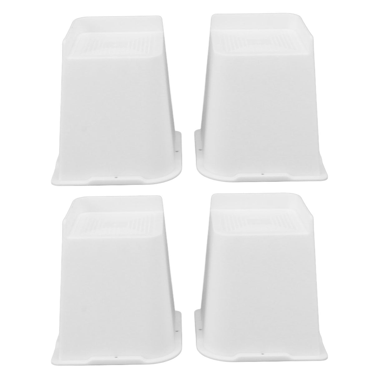 4 Pcs Furniture Risers 6 Inch Raise Trapezoid L Shape Top Anti Slip Bed Sofa Risers Furniture Leg Extender