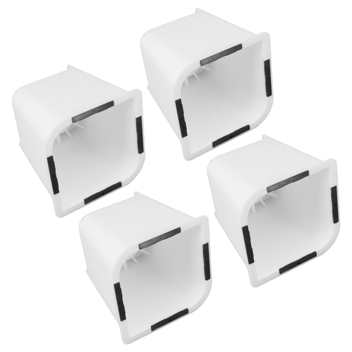 4 Pcs Furniture Risers 6 Inch Raise Trapezoid L Shape Top Anti Slip Bed Sofa Risers Furniture Leg Extender