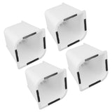 4 Pcs Furniture Risers 6 Inch Raise Trapezoid L Shape Top Anti Slip Bed Sofa Risers Furniture Leg Extender - Extra Image