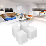4 Pcs Furniture Risers 6 Inch Raise Trapezoid L Shape Top Anti Slip Bed Sofa Risers Furniture Leg Extender - Extra Image