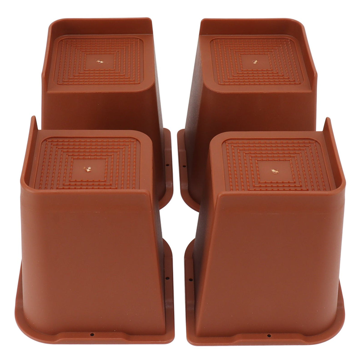 4PCS Heavy Duty Bed Chair Riser L Shaped 6in Anti Slip Furniture Extra Raiser for Bedroom