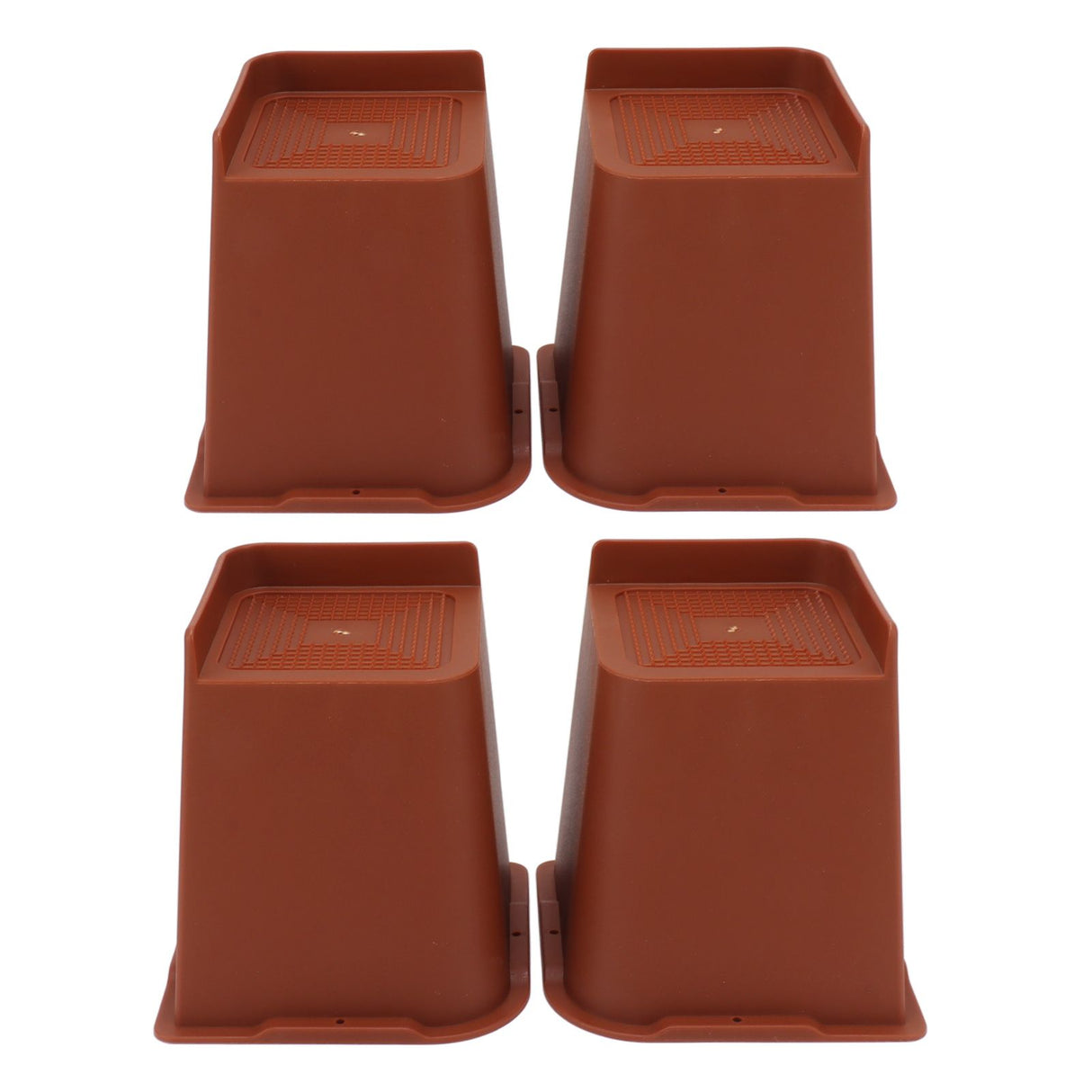 4PCS Heavy Duty Bed Chair Riser L Shaped 6in Anti Slip Furniture Extra Raiser for Bedroom