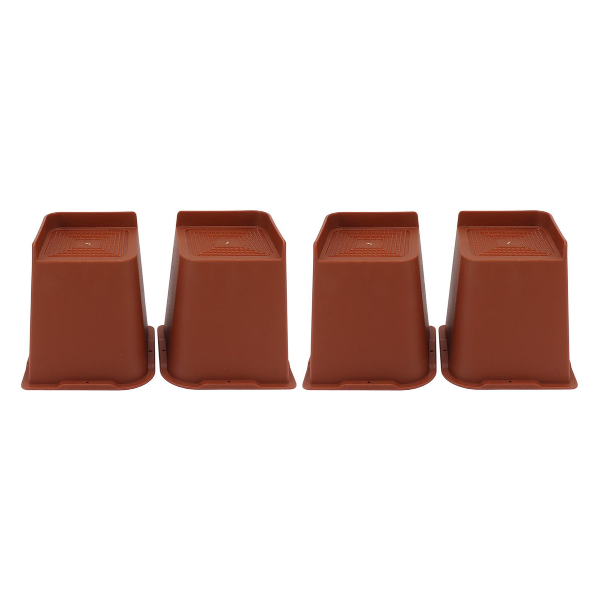 4PCS Heavy Duty Bed Chair Riser L Shaped 6in Anti Slip Furniture Extra Raiser for Bedroom