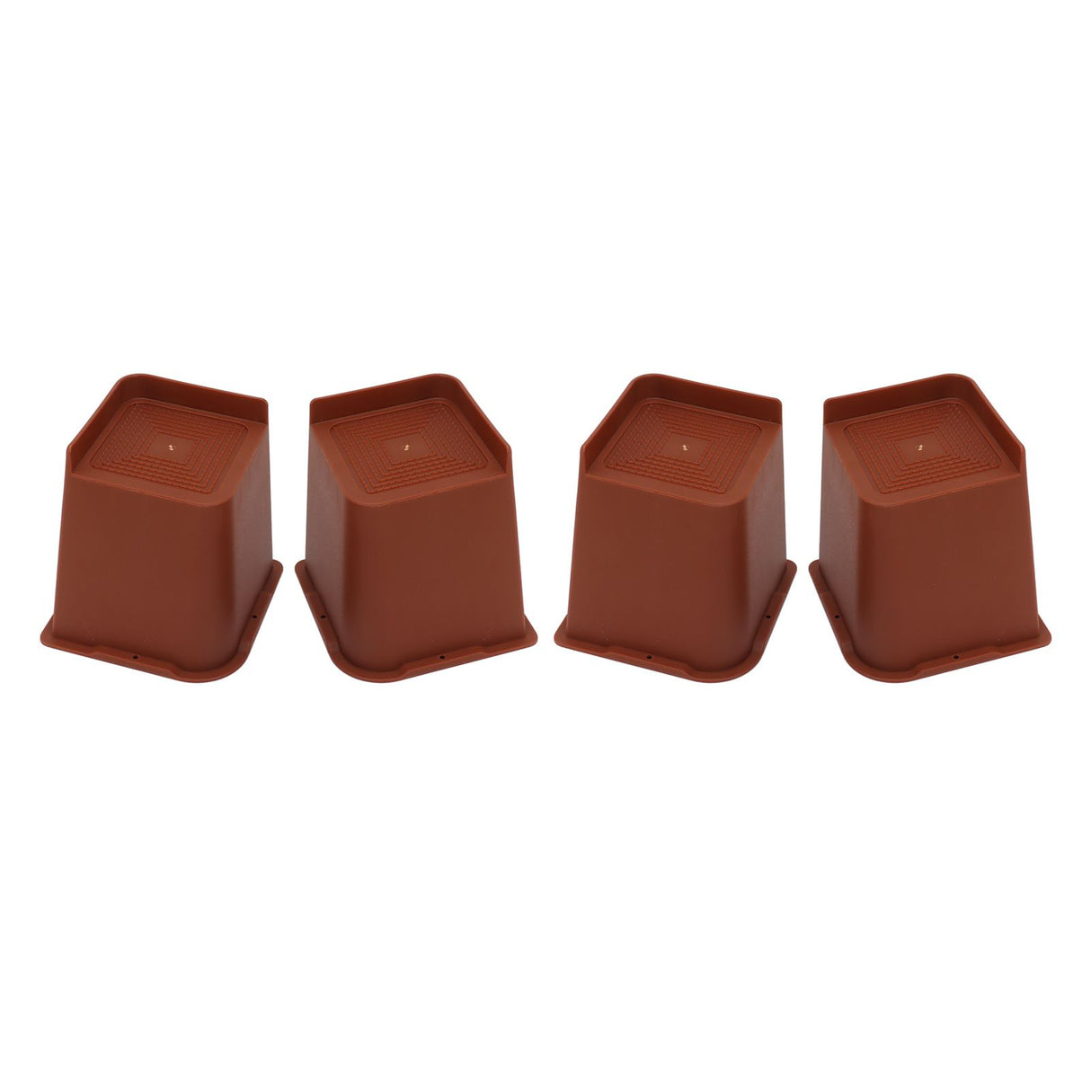 4PCS Heavy Duty Bed Chair Riser L Shaped 6in Anti Slip Furniture Extra Raiser for Bedroom