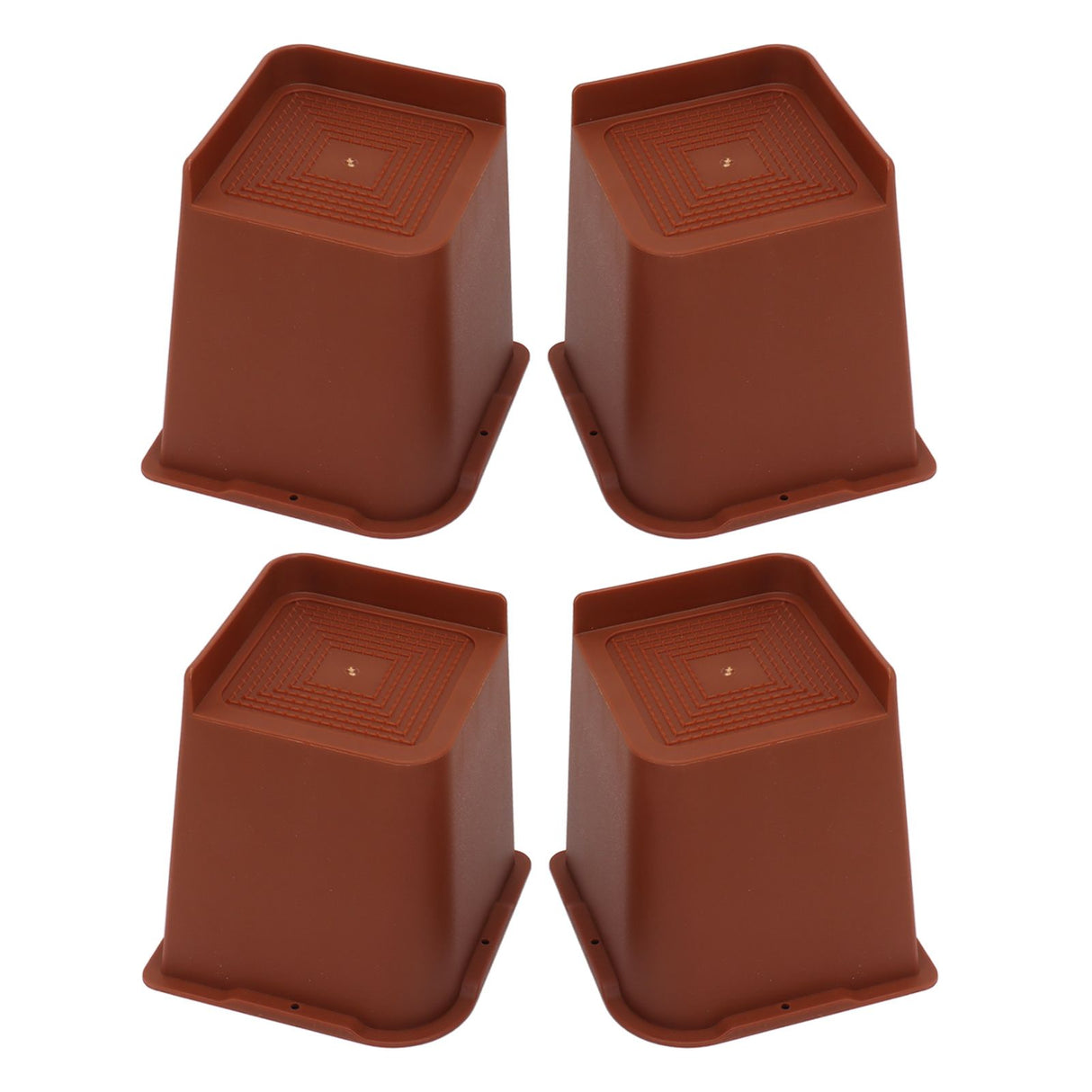 4PCS Heavy Duty Bed Chair Riser L Shaped 6in Anti Slip Furniture Extra Raiser for Bedroom