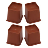 4PCS Heavy Duty Bed Chair Riser L Shaped 6in Anti Slip Furniture Extra Raiser for Bedroom