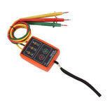 60V‑600V Three Phase Sequence Meter High Efficiency AC Phase Rotation Tester with LED Indicator Detector - Close-Up Angle